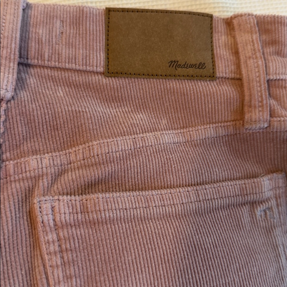 Madewell The Perfect Vintage Straight Jeans Corduroy Size 24 Sand Pink - Picture 14 of 14
